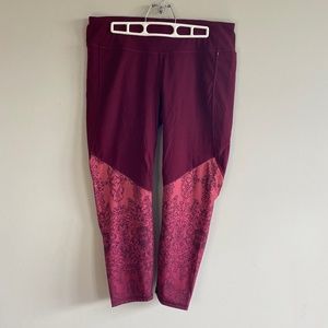 CALIA • Pink Floral Athletic Leggings